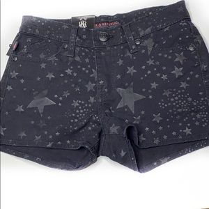 ROCK& REPUBLIC Ninja Starlett black shorts…